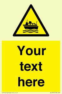 Custom warning ferries crossing vessels